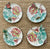 Fragments of Grace  — Wings in Bloom Series ~ The Butterfly Trio Plate 10D Aesthetic Movement Antique Transferware