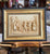 Vintage Production Floralix French Bas-Relief Plaque – 4" x 6" Framed Market Scene