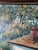 Original Signed W. Hodges English Cottage Garden in Bloom Painting | Framed | 39" x 27"