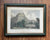 Pair of Framed British Antique Book Plates Hand Colored Engravings Edinburgh