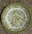 14 Piece Vintage Blue & Green Transferware Instant Platewall  w/ Majolica Leaf Plates & Platter Collection