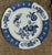 14 Piece Vintage Blue & Green Transferware Instant Platewall  w/ Majolica Leaf Plates & Platter Collection