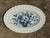 14 Piece Vintage Blue & Green Transferware Instant Platewall  w/ Majolica Leaf Plates & Platter Collection