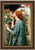 The "Soul of the Rose" Oil Painting Canvas Print in Large Ornate Gilded Wood Frame