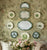 10 Piece Curated Green Transferware Plate Wall – English Cottage Collection