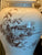 Pair Chocolate Brown English Staffordshire Transferware Lamps