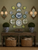 14 Piece Majolica Blue & Green Transferware Instant Platewall