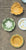 14 Piece Majolica Green & Yellow Transferware Instant Platewall Vintage English Plates