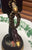 Vintage Italian 🐗 Boar Head & Pheasant Musical Brass & Hand Painted Wooden Pepper Grinder