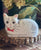 Vintage / Antique Figural Shaped Needlepoint  🐈 Cat Pillow / Doorstop