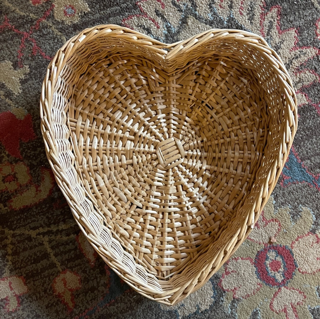 wicker heart shaped