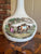 Spode Byron Brown Transferware Decanter Bottle RARE Pastoral Cottage Scenery