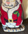 Vintage / Antique Figural Shaped Needlepoint Tabby 🐈 Cat Christmas Pillow / Doorstop