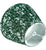 Green w/ White Flowers Pleated Lamp Shade