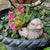 Charming Faux Bois Bird Shape Planter / Flower Pot