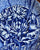 7"  Antique Wedgwood Blue Transferware Lilly Water Lily Plate