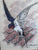Vintage English Woven Silk Swallow Bird Framed & Matted