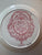 Washington at Trenton Pink / Red Transferware Square Shape Plate Colonial Times Historical