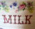 Antique English Grocers Dairy Display PURE MILK Pail Cow Milk Maid c 1900 RARE