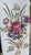 Vintage Antique Hand Painted RYE Decanter Liquor Bottle Hand Painted Flowers