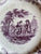 Antique Purple Transferware Plate 9" MEXICAN Pattern J.L. Joseph Lakin Staffordshire c. 1840