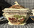 Clarice Cliff Signed Royal Staffordshire Brown Polychrome Transferware large Soup Tureen Rural Scenes