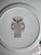 Historic America Square Plate Brown English Transferware Plate Acorns Oak Leaves
