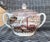 Historic America Brown English Transferware SUgar Bowl & Creamer Acorns Oak Leaves