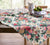 Pottery Barn Embroidered English Country Tablecloth Vintage Flowers Roses Margeaux