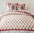 Pottery Barn Queen Quilt Embroidered English Country Tablecloth Vintage Flowers Roses Margeaux
