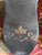 Pair of 16” Vintage Black & Gold Fleur de Lis Tole Wall Pocket Planters Flower Holder Wall Vases