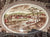 Historic America Erie Canal Oval Serving Bowl Poly Brown English Transferware Acorns Oak Leaves