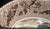 Historic America Erie Canal Oval Serving Bowl Poly Brown English Transferware Acorns Oak Leaves