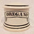Vintage English Black Transferware Advertising Oregano Spice Jar