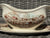 Historic America Gravy Boat & Underplate Poly Brown English Transferware Acorns Oak Leaves