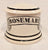 Vintage English Black Transferware Advertising Rosemary Spice Jar