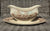 Historic America Gravy Boat & Underplate Poly Brown English Transferware Acorns Oak Leaves