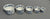 Set of 5 Blue English Ironstone Wedgwood Floral Chintz Transferware Nesting Measuring Bowls w/ Flowers- Farmhouse Kitchen Decor