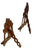 French Victorian Carved Mahogany Tabletop Easel
