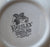 Vintage Black Transferware Paisley Toile Square English Bowl