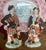 Vintage Radnor of England Scottish Laird & Lady Figurine W/ Tartan Plaid Stewart Clan