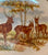 Vintage English Stag  🦌 Deer Doe in the Forest Platter