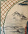 Vintage Framed Cross-stitch & Needlepoint Geisha Girl carrying Parasol