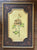 Set of 3 Vintage Framed Botanical Floral Painted Plaques