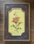 Set of 3 Vintage Framed Botanical Floral Painted Plaques