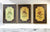 Set of 3 Vintage Framed Botanical Floral Painted Plaques