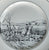 Set of 6 English Country Black Transferware Plates Fox Hunt Scene