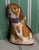 Vintage / Antique Figural Shaped Needlepoint  Springer Spaniel Hound Pillow / Doorstop