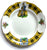 Rare Vintage Scottish Tartan Plaid Side Plate w/ Thistle & Clan MacLeod