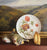 Antique Aesthetic Movement Peony Bloom Copeland Spode Polychrome Botanical Fluted Plate